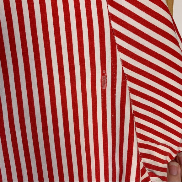 Vintage Mischief top size 12 red white striped - Picture 5 of 5